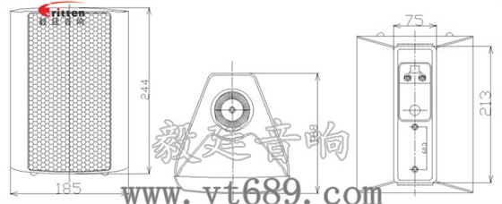 5.25寸挂壁音箱喇叭成品图