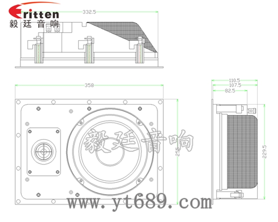 8寸40瓦墙壁喇叭成品图