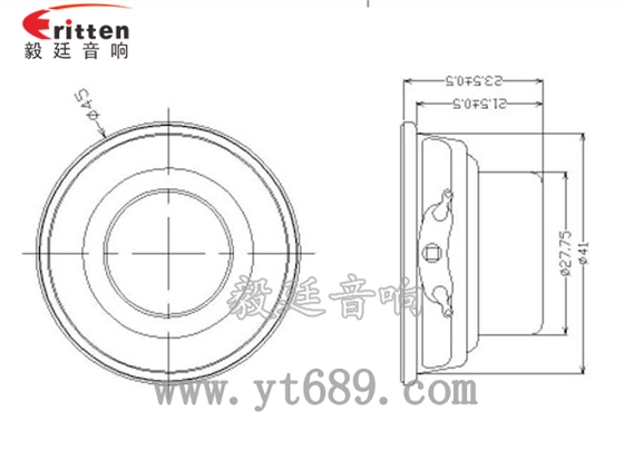 45mm4欧8瓦小喇叭成品图