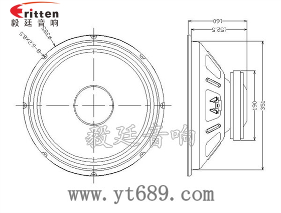 15寸喇叭定制-喇叭生产厂家成品图