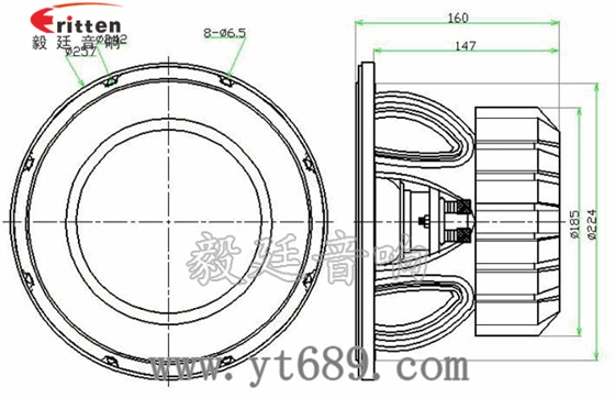 10寸50芯汽车音响重低音喇叭成品图 1.38寸40瓦舞台音箱全频喇叭成品图
