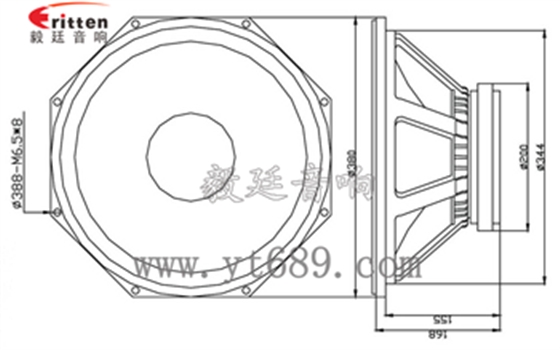 15寸pa低音喇叭成品图