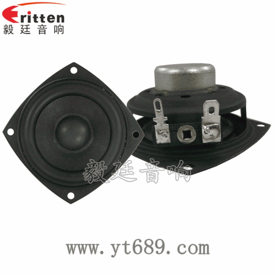 2.5寸20芯10瓦内磁全频喇叭正反面