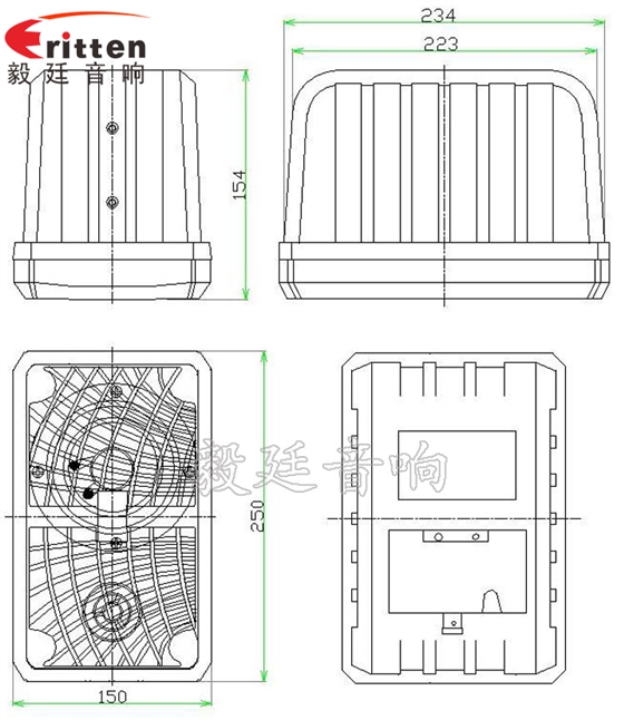 10寸专业音箱喇叭成品图