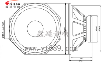 15寸pa低音喇叭成品图