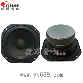 5.25寸4欧25瓦中低音喇叭正反面