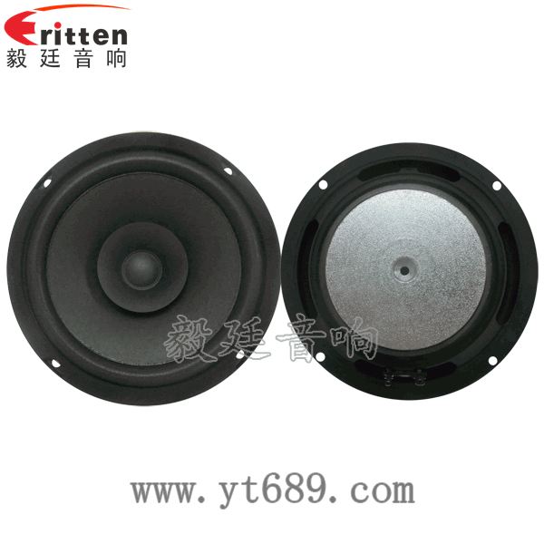 6.5寸15瓦25芯中音喇叭正反面 2.5寸5瓦全频喇叭正反面
